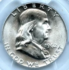 1962 Franklin Half Dollar, PCGS MS65