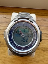 Casio Men's Pro Trek PRG-60 Digital Wristwatch Tough Solar with Triple Sensor