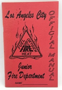 Los Angeles City Junior Fire Department Official Manual 1944 LAFD VINTAGE RARE