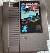 Pro Wrestling - Nintendo NES Black Box 1987 Game Cartridge - 5 Screw Variant