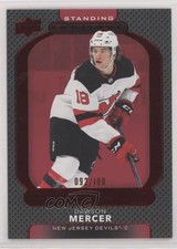 2021-22 Upper Deck Ovation Rookies Red Standing 92/100 Dawson Mercer #135 14q7