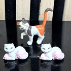 Vintage 2004 Barbie Princess and the Pauper Wolfie Calico Serafina Cat Pet Lot