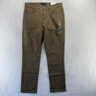 Lucky Brand Pants Mens 34x32 Brown Chino 5 Pocket 410 Athletic Straight Flat NEW