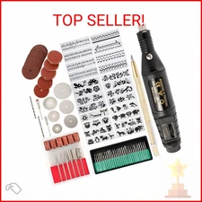 Toolly 108 Pcs Engraving Tool Kit, Multi-Functional Electric Corded Micro Engrav