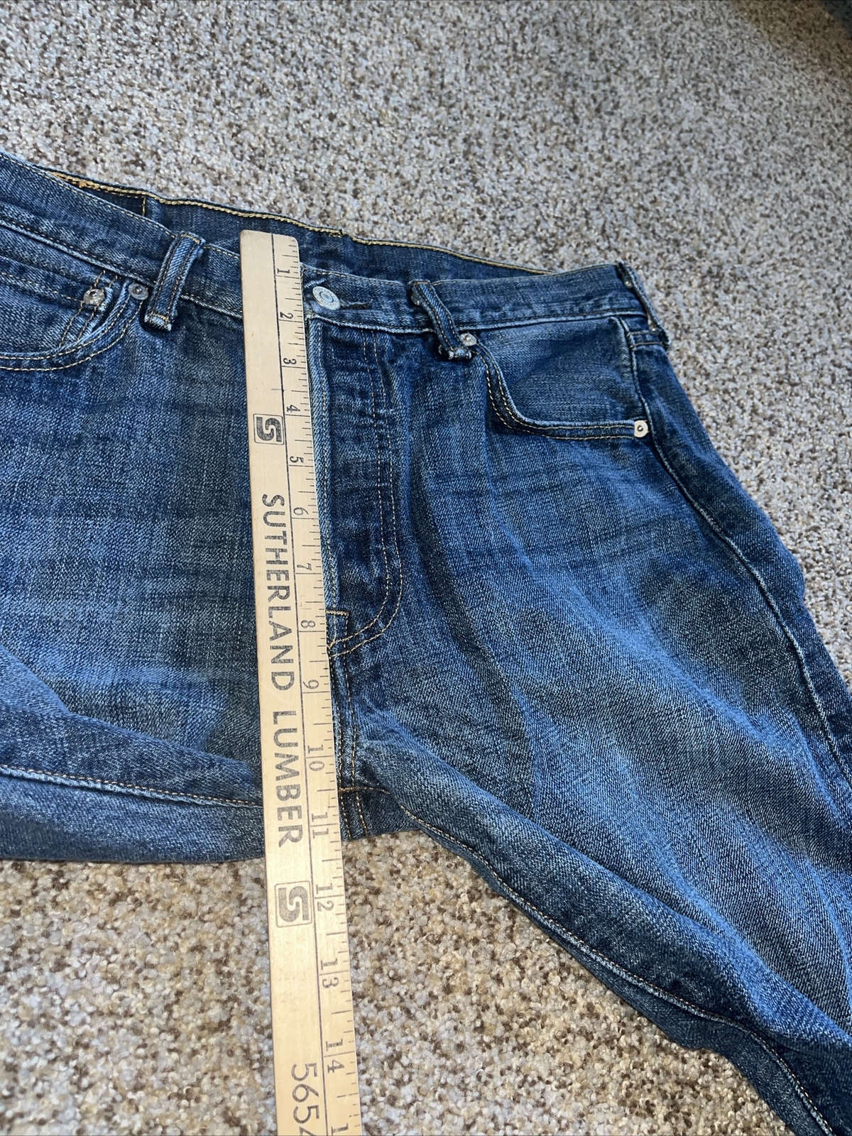 LEVIS 501 XX BUTTON FLY Men’s Straight Leg Denim Jeans 33x34 Actual 31 X 31.5 - View 6