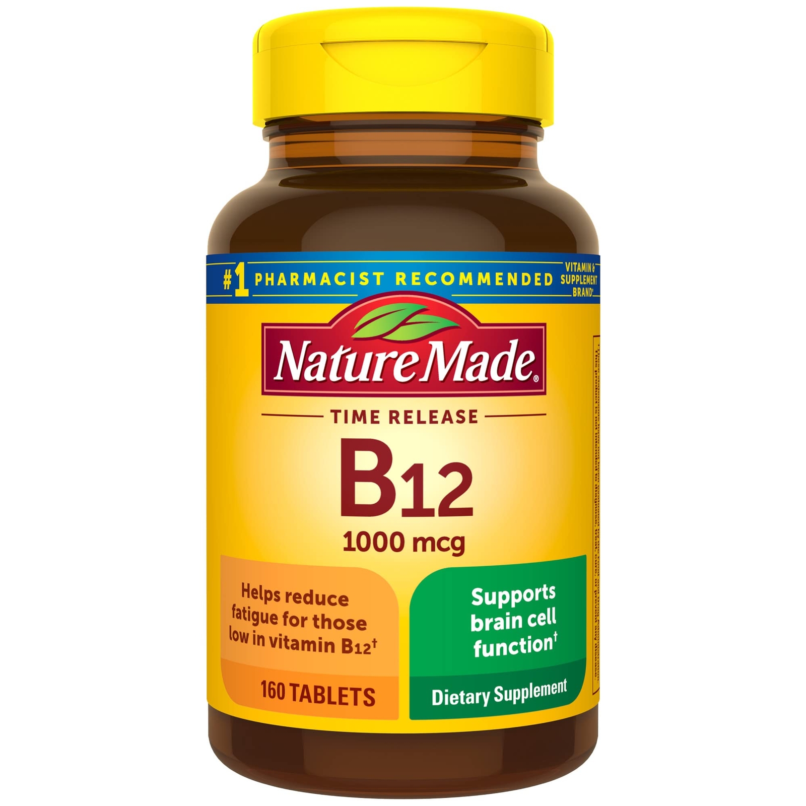 Vitamin B12 1000 mcg Dietary Supplement For Energy Metabolism Support 160 Tim...