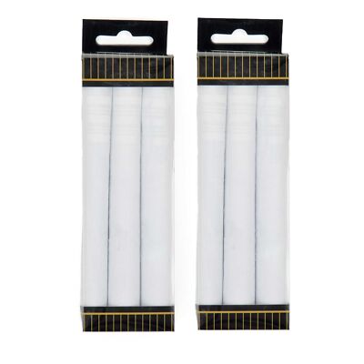 Herren Baumwoll Taschentuch mit bedrucktem Rand 6er Pack (weiß)