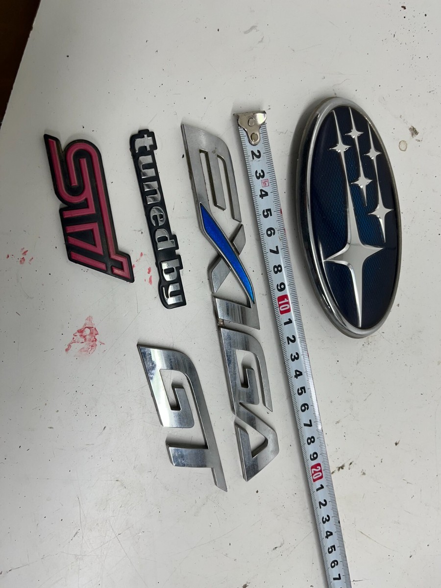 JDM SUBARU EXIGA YAM YA5 STI SET OF EMBLEMS OEM | eBay