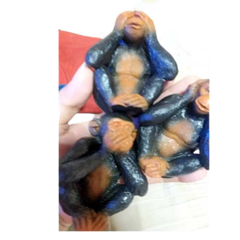 Monkeys Figurines 3 Wise Set Hear See Speak Decor Three