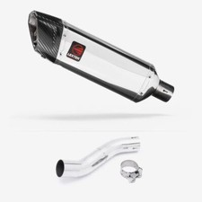 Lextek SP4 Polished Stainless Steel Exhaust 300 Link Pipe Suzuki GSX 250 R 17-18