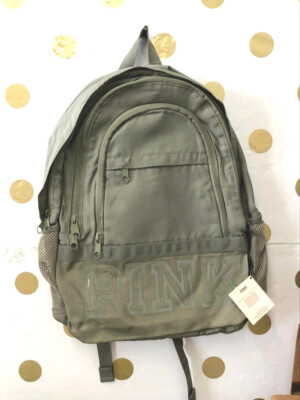VS Pink Collegiate Backpack Shale Green Bookbag Victoria main image 4