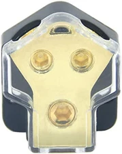 KCT 0/2/4 Gauge in 4/8 Gauge Out 2 Way Amp Power Distribution Block for Car Audi