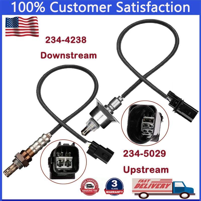2X Oxygen Sensor Upper+Lower For 2010-2016 Hyundai Santa Fe 2011-2016 Kia Optima