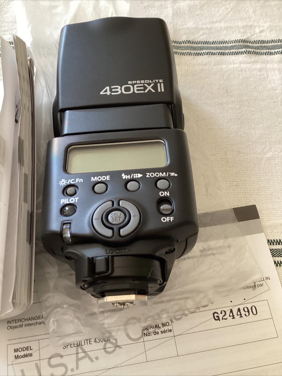 Canon 430EX II Speedlite Flash In Box With Manual eBay