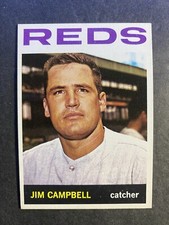 1964 Topps Baseball Jim Campbell Cincinnati Reds Card #303
