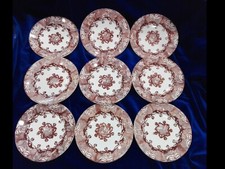 Lotto 9 piatti ceramica VEDOVA BESIO E FIGLI - VINTAGE - Primi del '900 