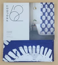 Project 62 Shower Curtain Blue Medallion Design