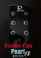 Custom R MOP Kerry King style Guitar Headstock Logo Vinyl Sticker Decal 