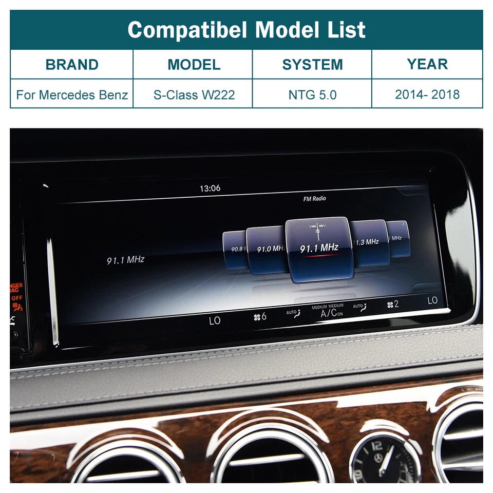 Wireless Android Auto Carplay Für Mercedes Benz S-Class W222 2014-2018 C-Class  - Bild 3 von 4