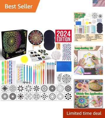 Mandala Dotting Tools Painting Kit - Rock Dot Paint Stencils Tool Set Art Cra...