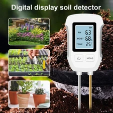 LCD Soil Tester PH/Moisture/Temp 3 in 1 Soil Humidity Sensor Detector for Plants