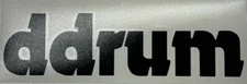 DDRUM Drum Logo Bass Drum Decal Die cut - BLACK 9" wide