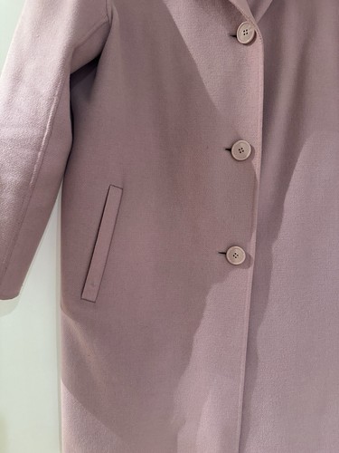 Max Mara Weekend Pink Coat Jacket UK8 Lana Wool - Picture 11 of 15