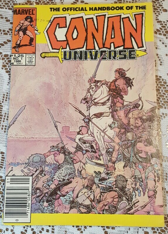 The Official Handbook of the Marvel Universe No. 1 1986 Comic Book