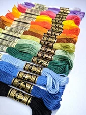 Genuine DMC 489 solid cotton floss complete Set six-strand embroidery floss USA