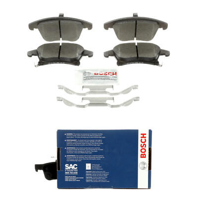 Bosch Blue Front & Rear Ceramic Disc Brake Pad With Hardware Kit For Ford Fusion
