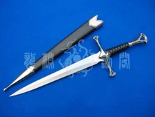 S4306 MINIATURE MOVIE REPLICA PROP SWORD DAGGER KNIFE W/ BLACK SCABBARD 13.8"
