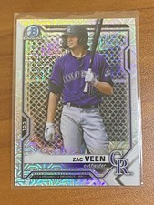 ⚾ 2021 Bowman Chrome Baseball Mojo Base Card #BCP-183 Zac VEEN ⚾