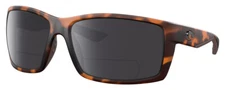 Costa Del Mar Reefton Unisex Polarized BIFOCAL Sunglasses in Brown Tortoise 64mm