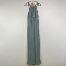 Show Me Your Mumu Dress Womens M Sage Blue Bridesmaid Backless Gown Amanda NEW