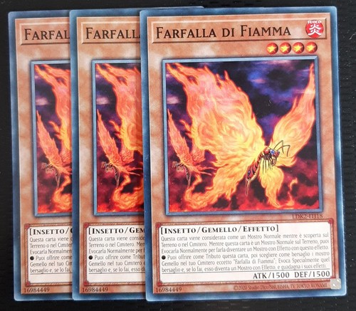Spielset 3X FLAMMENSCHMETTERLING auf Italienisch LDK2-ITJ18 YUGIOH