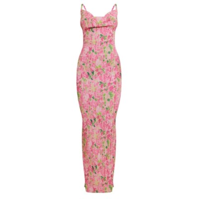 Womens 2025 New Sexy Halter Dress Slim Elegant Backless Strap Pleated Long Dress