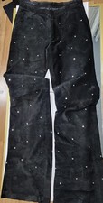 Wilsons Leather Maxima Womens Black Flared Leg Dress Pants Size 6
