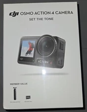 DJI-Osmo Action 4, 4K Camera Bundle with Mini Extension Rod & 128GB MicroSD Card