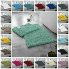 2 Piece Loop Bath Mat Ultra Soft Bathroom Rug Anti Slip Toilet Rug Pedestal Set