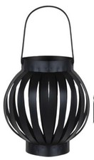 Hanging Candle Landern, Black Iron - 956142