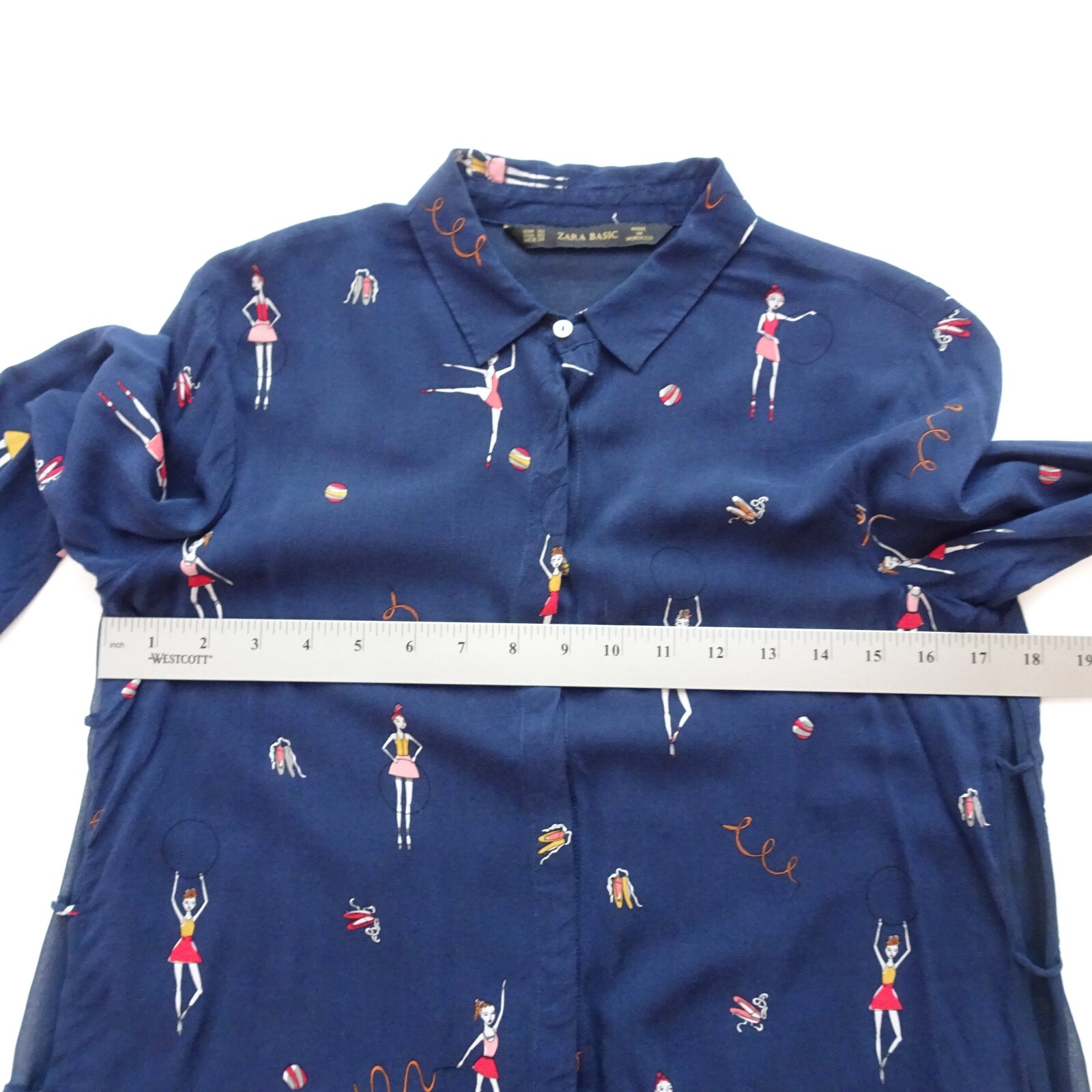 ZARA BASIC Button-Up Top Blouse Dancer Ballet Bal… - image 10