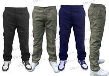 Mens Cargo bottoms Combat Cotton lightweight Casual Trousers Pants bottoms
