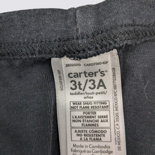 Carter's Halloween Glow in Dark Skeleton 2-Piece PJs Pajama Set Size 3T/3A - Picture 4 of 4