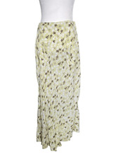 90s green floral fairy core pocket maxi skirt