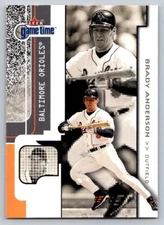 2001 Fleer Game Time #41 Brady Anderson Baltimore Orioles
