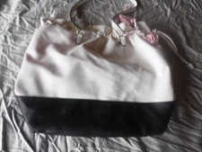 Victoria Secrest Womens White Tote BAg LArge Pre OWned 