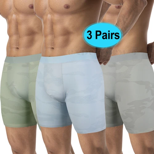 Ropa interior para hombre calzoncillos boxer elásticos anti rozaduras, multipack, baúl entrepierna de 6,5"" - Imagen 11 de 16