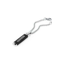 BROSWAY DAKAR BDD03 Black Stainless Steel Keychain