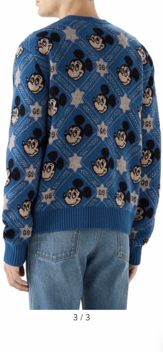 100% Authentic GUCCI x Disney Micky Mouse Jacquard Cardigan $1900+