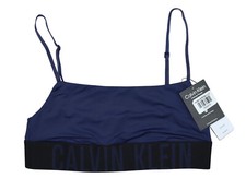 Calvin Klein Intense Power Microfiber Wire-Free Unlined Logo Band Womens Bra NWT